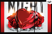 LOVE NIGHT Flyer Template, a Flyer Template by WG DESIGN (Thumbnail 3 of 3)
