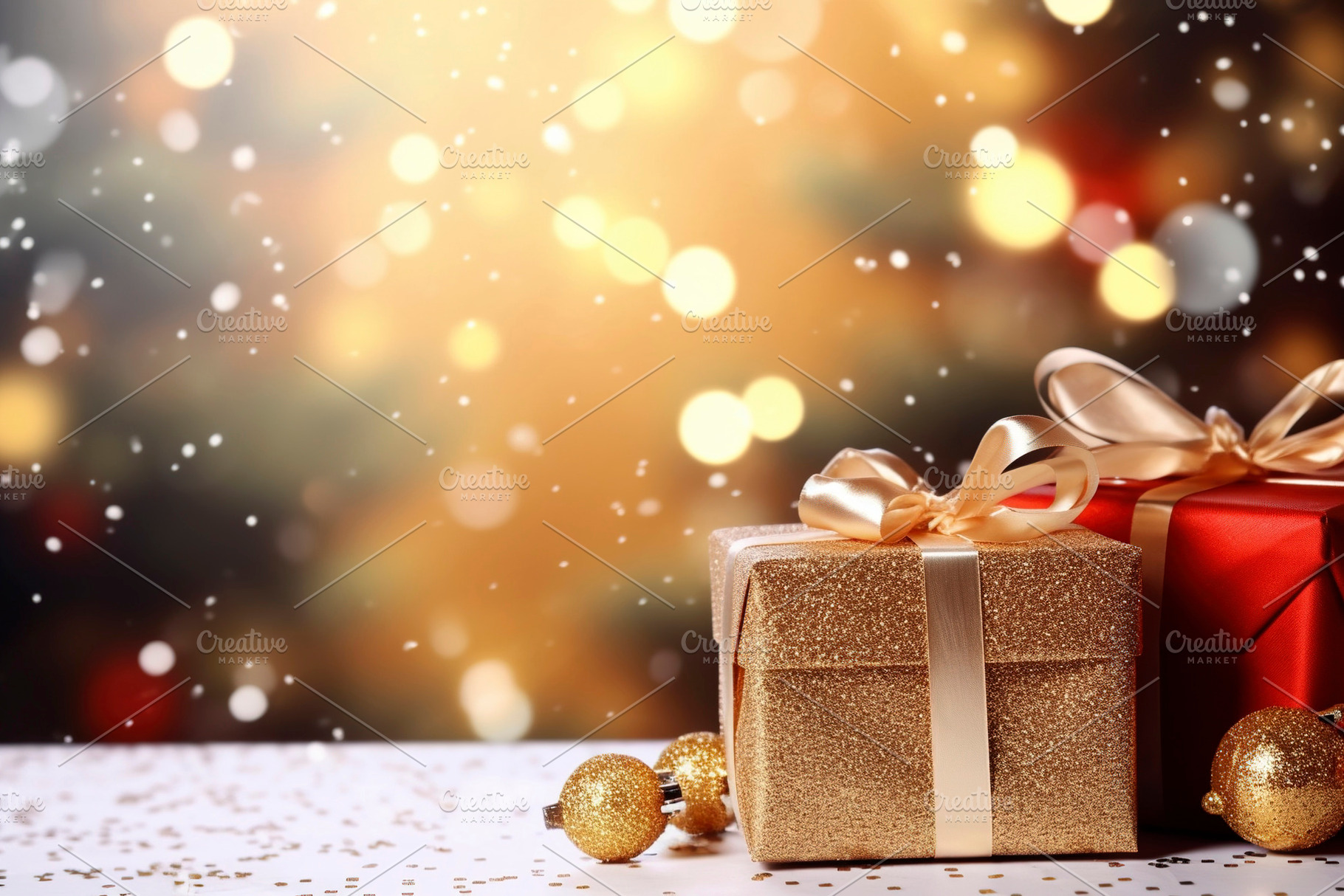 gift boxes wrapped in shiny paper, a Background Photo by huertas19