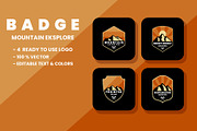 Adventure Mountain Badge Logo Set, a Branding & Logo Template by Artnivora.Std (Thumbnail 1 of 5)