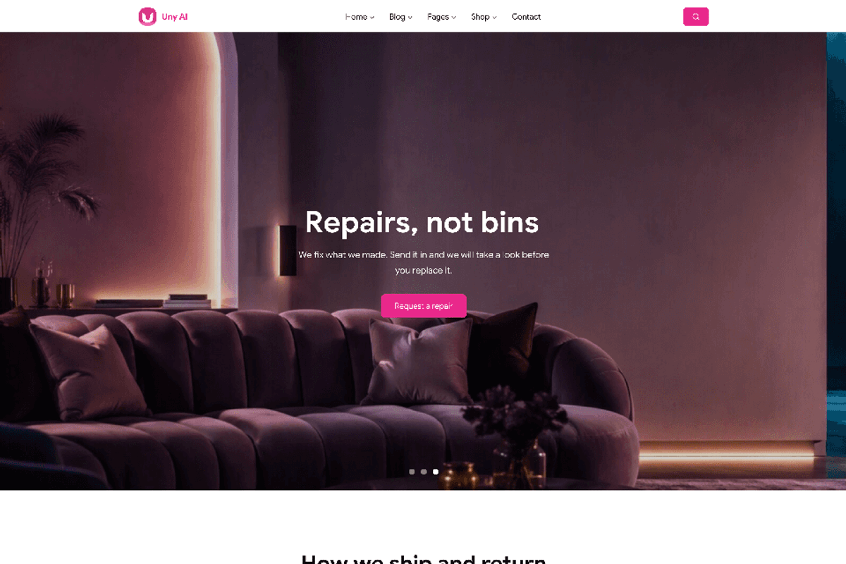 Uny AI - WP Theme & Flexible Builder, a WordPress Template by emagweb (Photo 5 of 12)