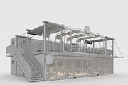 3D Model Container Cafe 16, an Architecture 3D Model by SR 3D Visual (Thumbnail 2 of 20)