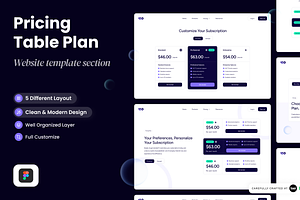 Pricing - Section Website, a Websites & App Template by SLAB! Design