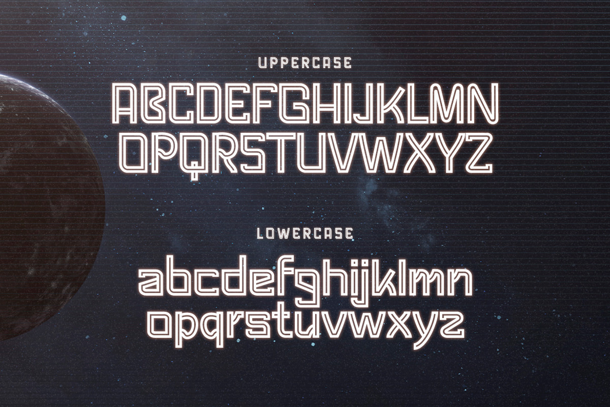 Cosmogen - Space Futuristic Font, a Font by Typefactoryco (Photo 2 of 8)