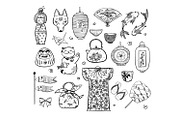 Japanese doodles, an Illustration by Elina_Li (Thumbnail 11 of 13)