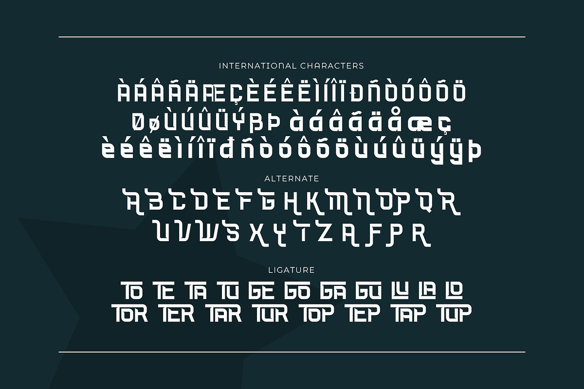 Faytorn - Futuristic Display Font, a Sans Serif Font by Rishsketch (Photo 14 of 15)