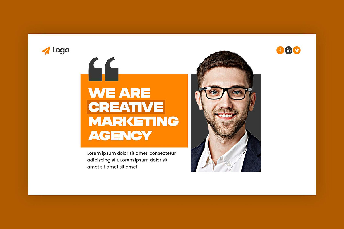 Marketing Agency Clean Web Banner, a Social Media Template by Saman Osama (Photo 2 of 3)