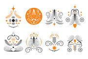 Christmas Ornaments Set, a Decorative Illustration by lenlis (Thumbnail 4 of 13)