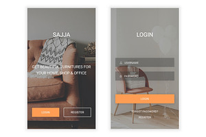 Furniture Store & Ecommerce Psd App