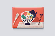 Ramen bowl, Japanese food, a Food Illustration by Good Studio (Thumbnail 3 of 3)