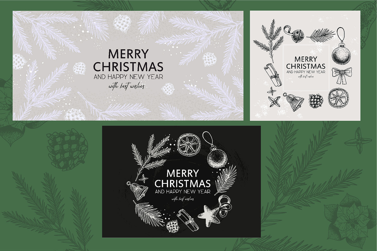 Christmas and New Year set, a Card Template by KPGallery (Photo 8 of 8)