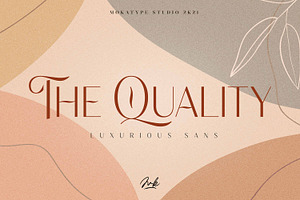 The Quality - Luxurious Sans