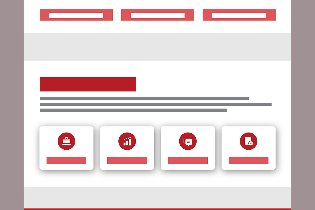 Website Wireframe Design Templates, a Wireframe Template by MightyDesign (Photo 4 of 8)