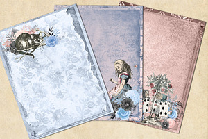 Blue And Blush Alice Journal Paper