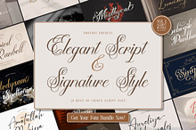 90% OFF! Elegant Script Font Bundle