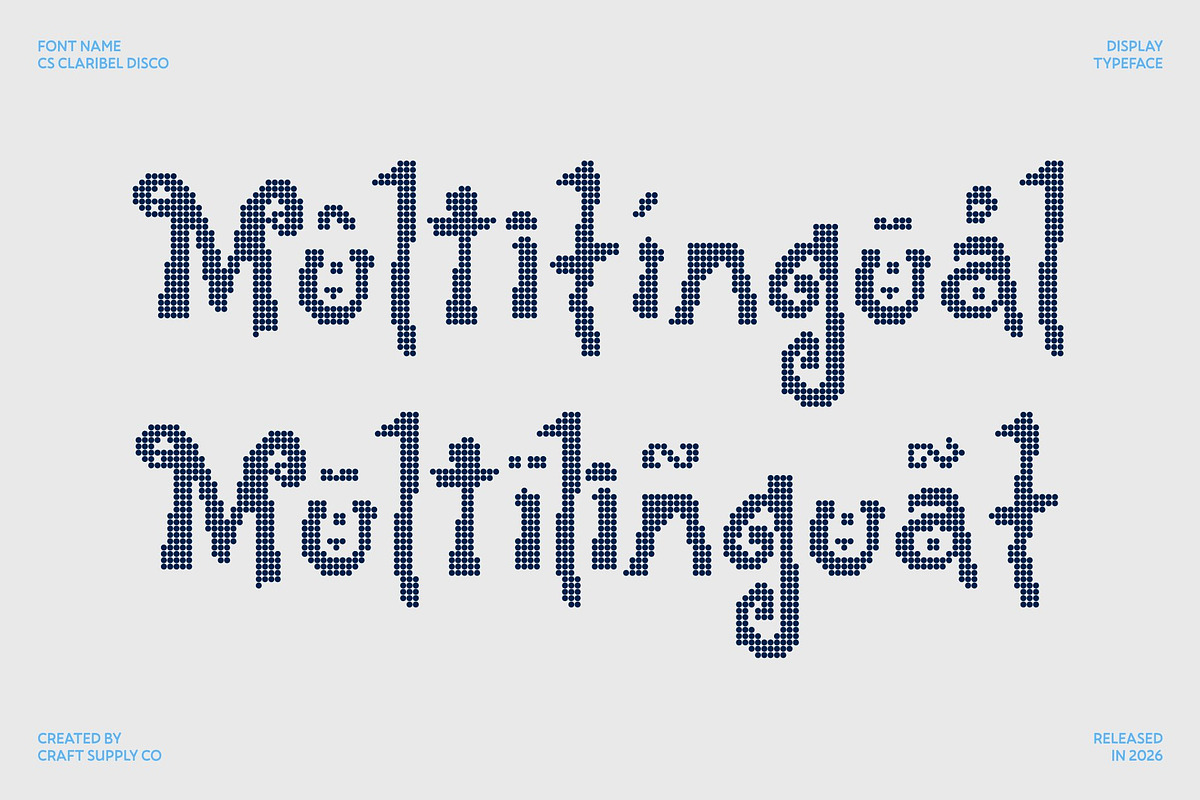 CS Claribel Disco, a Handwritten Font by Craft Supply Co. (Photo 7 of 8)