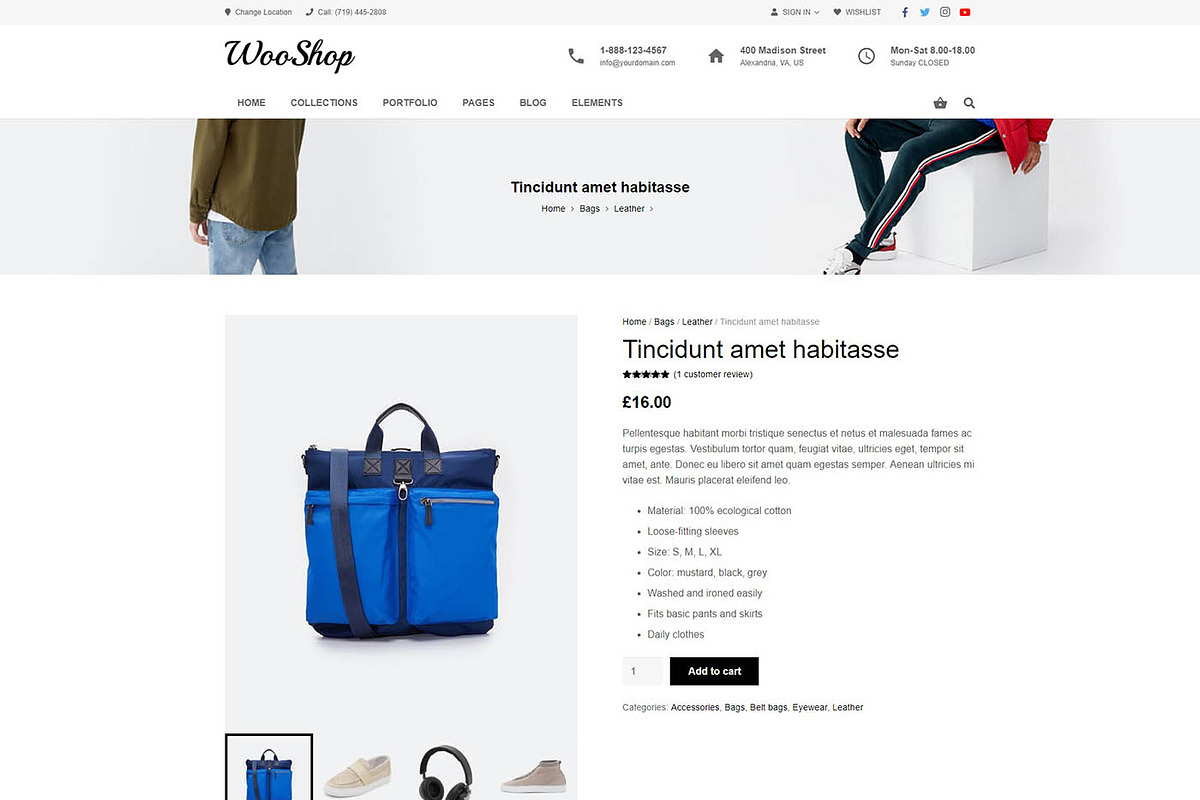 WooShop – eCommerce WordPress Theme, a WordPress Template by Cherry Wordpress Theme (Photo 7 of 9)
