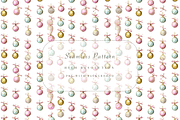 Pastel Christmas Bauble Seamless Pat, a Pattern Graphic by Pati Charm Studio (Thumbnail 1 of 7)