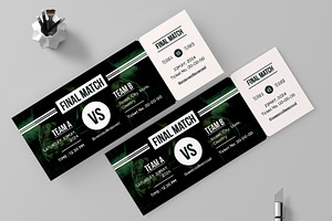 Sport Final Match Ticket Layout, a Stationery Template by ContestDesign