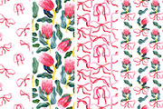 Protea flowers and bows, a Decorative Illustration by made by Tanya (Thumbnail 3 of 4)