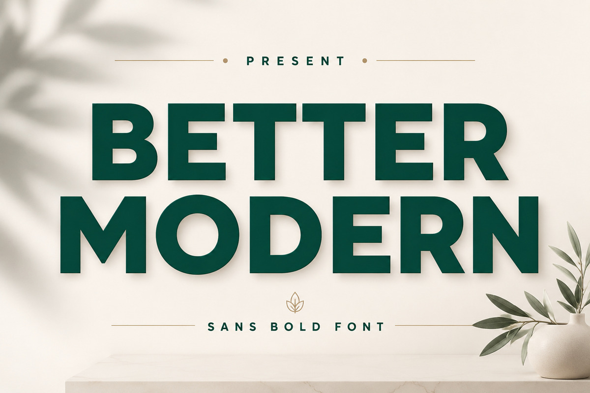 Better Modern – Bold Sans Serif, a Sans Serif Font by Limited.studio (Photo 1 of 6)