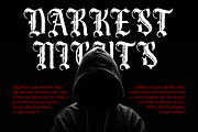 Roseartuk - Blackletter Font, a Blackletter Font by madeDeduk (Thumbnail 7 of 10)