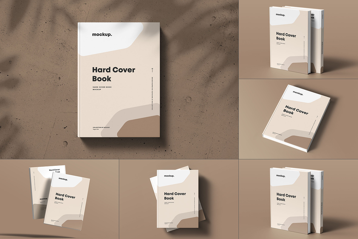 Hard Cover Book Mock-up, a Books & Magazine Mockup by Yogurt86 (Photo 1 of 14)