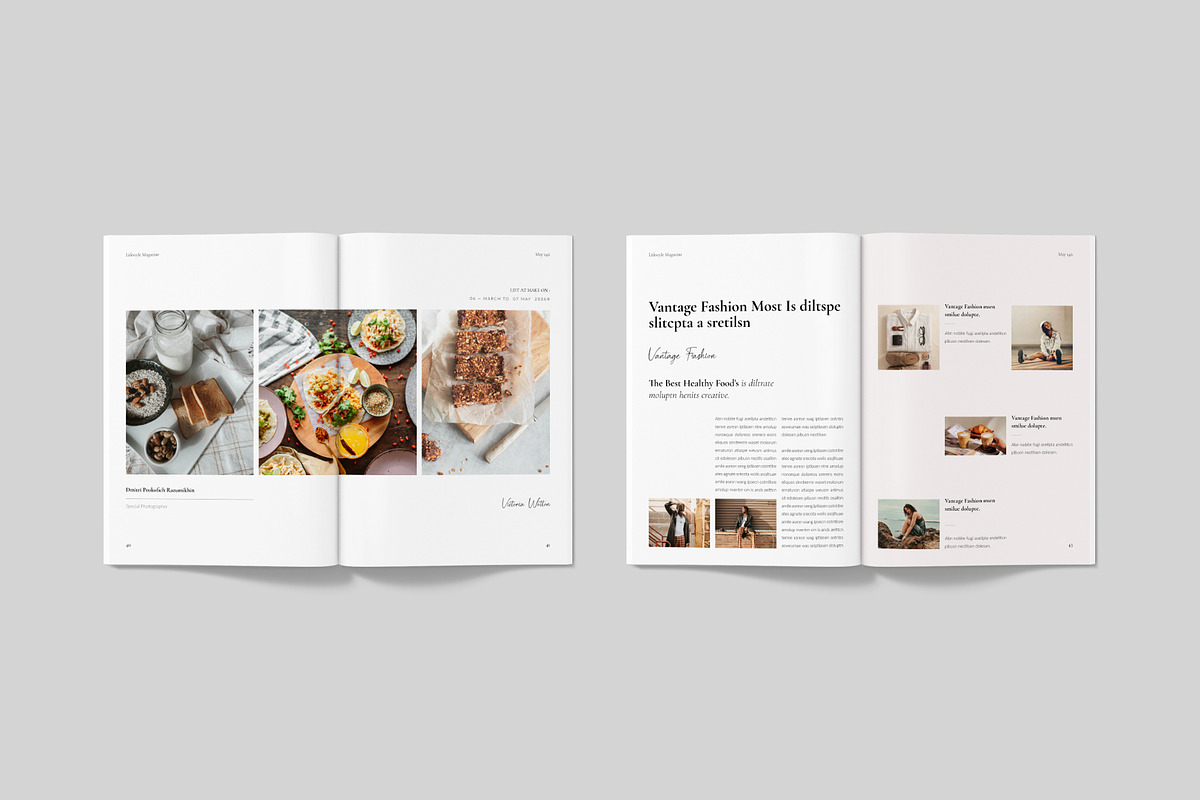 Lifestyle Magazine Template, a Magazine Template by ElvinPrint (Photo 16 of 23)