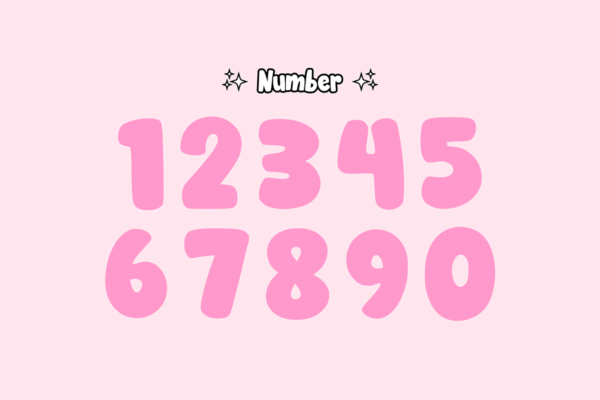 Soft Smile - Bubble Font Display, a Handwritten Font by KiddoGlyphs Studio (Photo 5 of 5)
