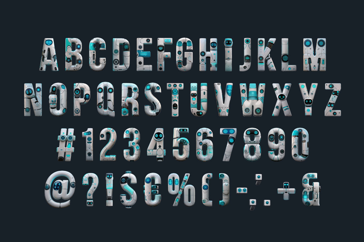 Robot Font, a Sans Serif Font by Handmadefont