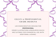 Coquette Bow Trellis Pattern Repeat, a Pattern Graphic by Essem Creatives (Thumbnail 4 of 5)