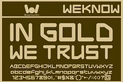 Gold Standard font, a Font by weknow (Thumbnail 5 of 8)