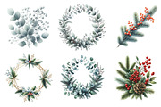 Winter Botanical Clipart, an Illustration by Designworld (Thumbnail 3 of 5)
