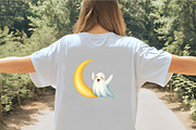 Kawaii Halloween Boo Ghost Clipart, an Illustration by CrexoraLab (Thumbnail 6 of 6)
