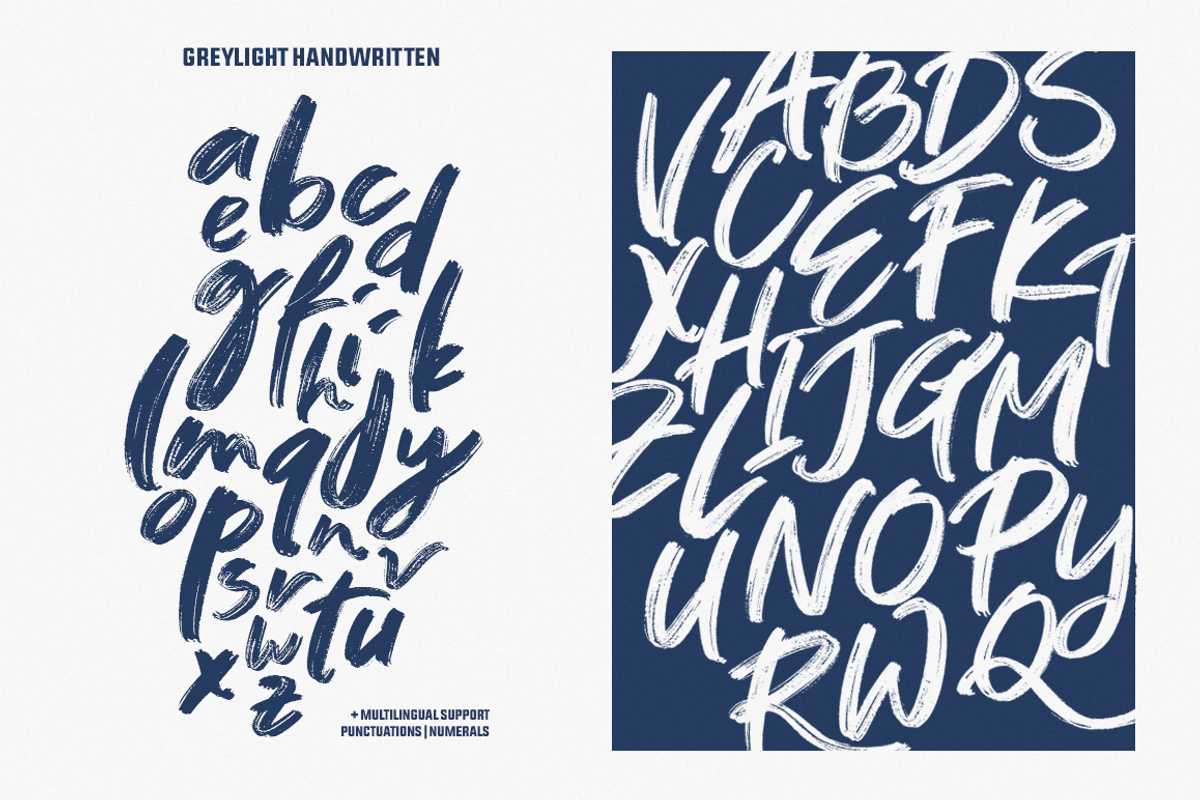 Greylight Brush Font, a Script Font by The Branded Quotes (Photo 6 of 6)