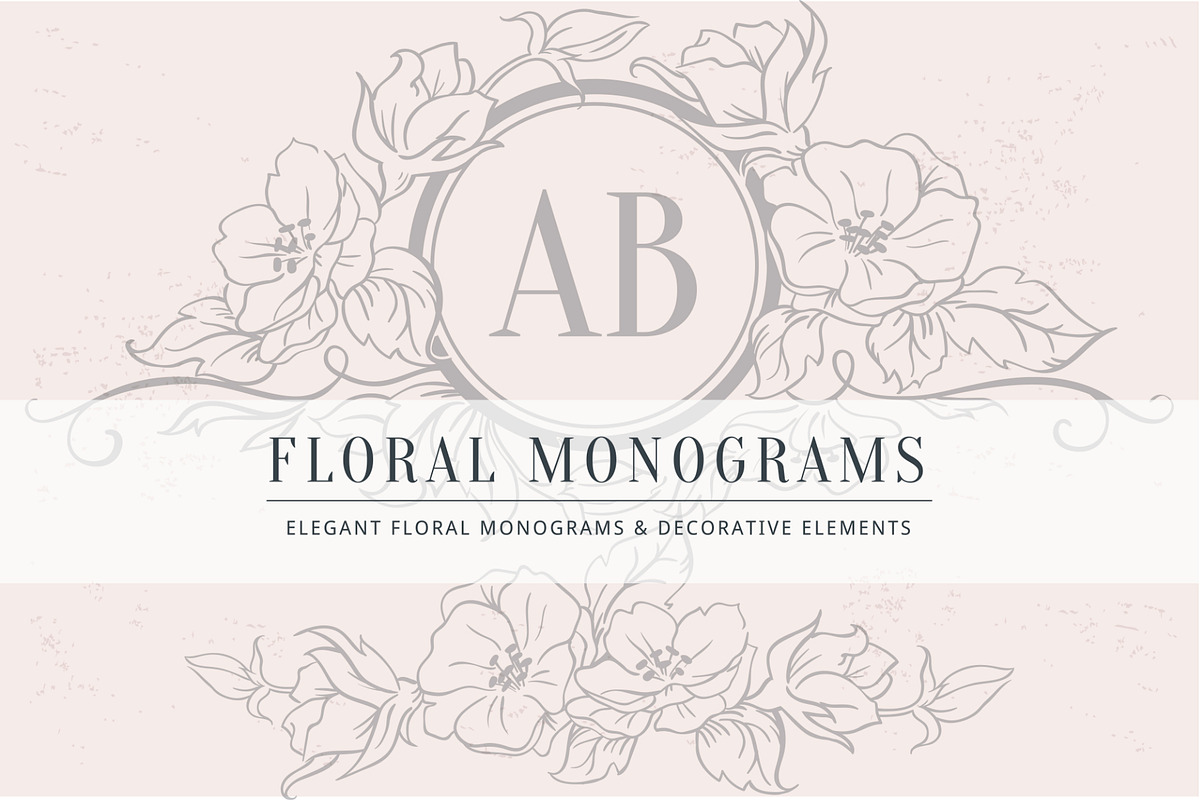 Floral monograms, a Branding & Logo Template by MARIA KOLYADINA (Photo 1 of 3)