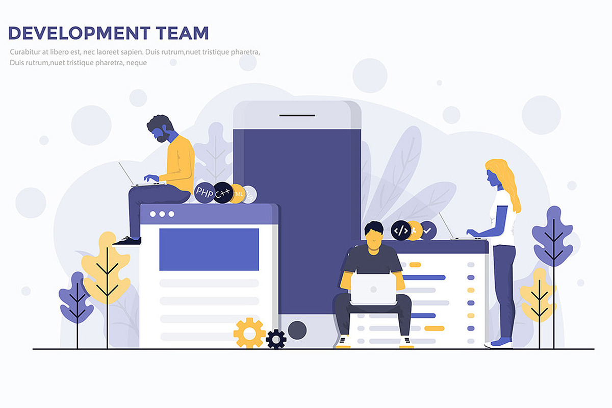 Modern Flat Design Business Concepts, a Person Illustration by Creative Graphics (Photo 12 of 12)