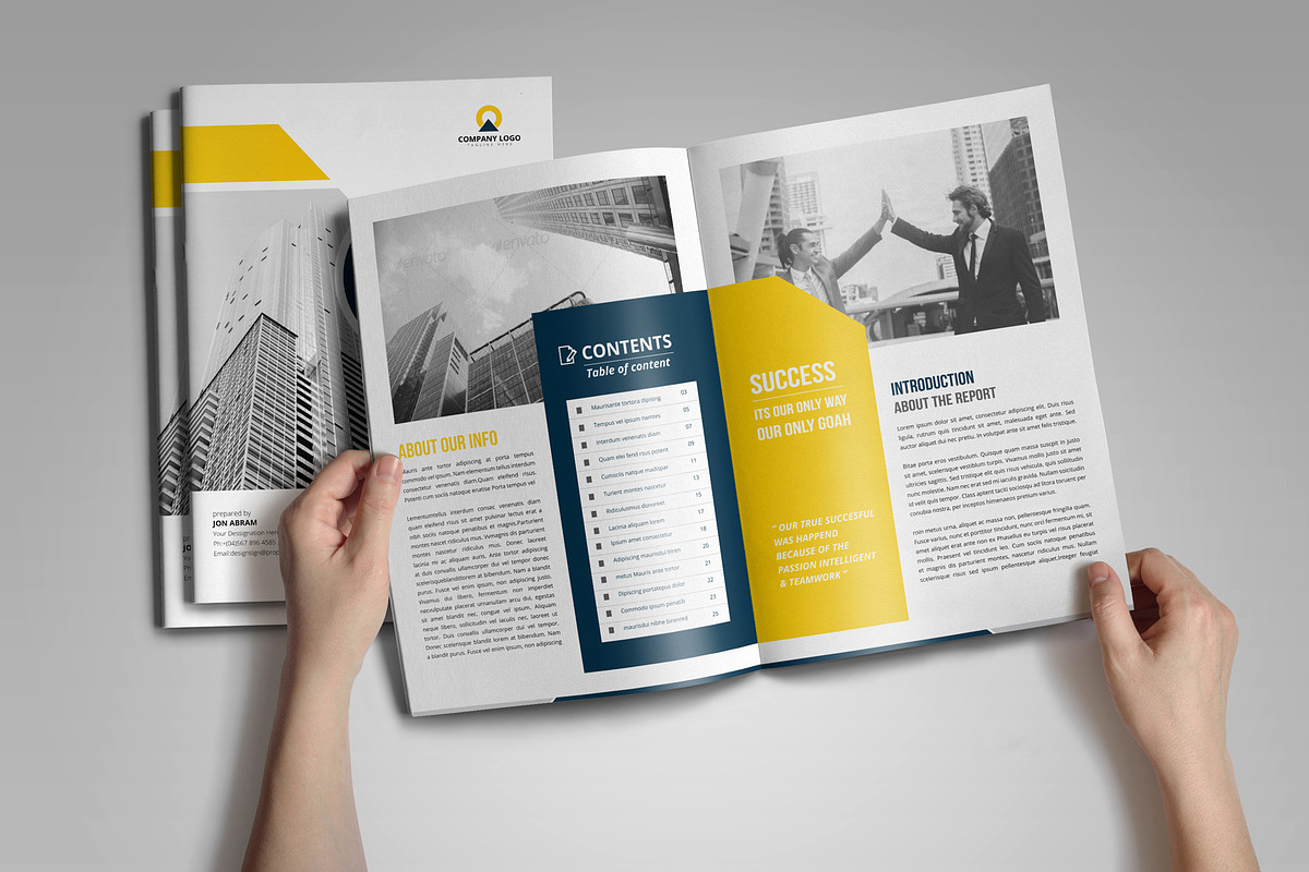 Annual Report Template V10, a Brochure Template by JanySultana (Photo 2 of 18)