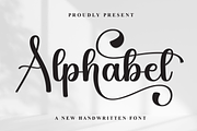 Alphabet | Script Font, a Handwritten Font by Scratchones (Thumbnail 1 of 9)