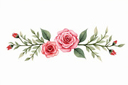 Blush Red Watercolor Roses, an Illustration by Creativeshirt (Thumbnail 6 of 7)