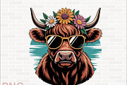 Highland Cow Clipart Designs, an Animal Illustration by crative8112 (Thumbnail 8 of 8)