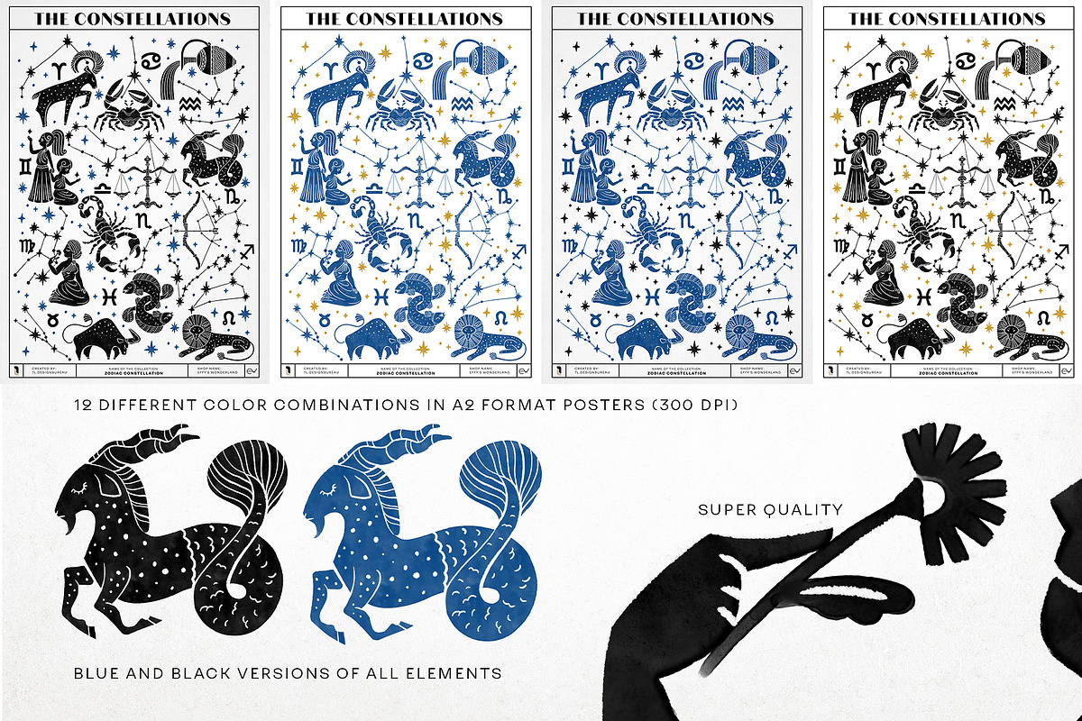 Zodiac constellation, an Object Illustration by Garden in frame (Photo 8 of 10)