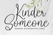 Kinder Someone | Script Font, a Handwritten Font by Scratchones (Thumbnail 1 of 8)