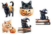 Halloween Cat Clipart, an Illustration by Designworld (Thumbnail 4 of 6)
