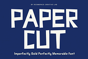 Paper Cut - Playful Display Font, a Sans Serif Font by roomspace creative lab (Thumbnail 1 of 9)