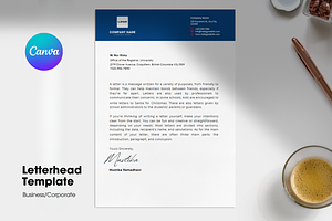 Professional Letterhead, a Stationery Template by Akdesain
