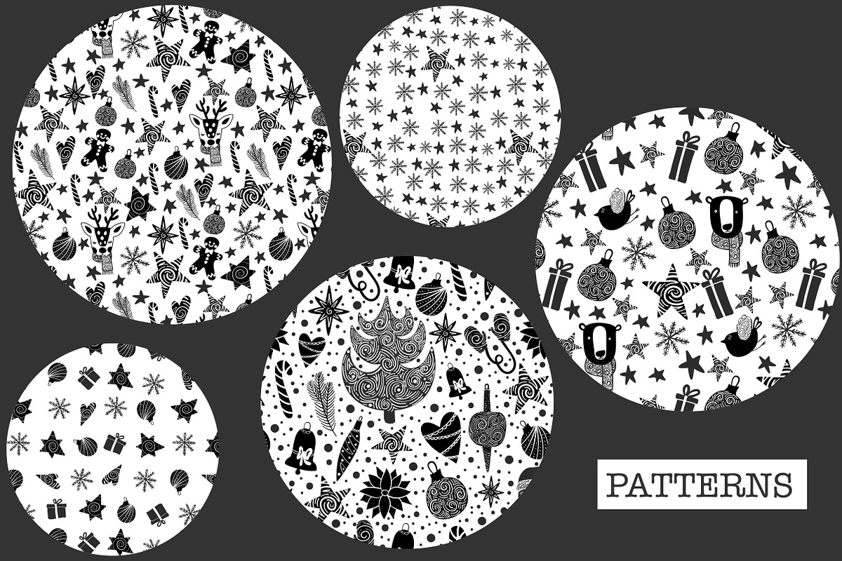 Christmas Clip-Art & Lettering Set, a Decorative Illustration by 5August Art (Photo 6 of 10)