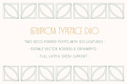 Lempicka Font Duo & Vector Ornaments, a Font by Molly Suber Thorpe (Thumbnail 2 of 11)