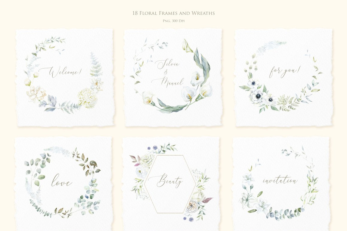 White & Gently Wedding Collection., a Seasonal Illustration by Designwork (Photo 6 of 22)