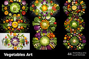 Vegetables Art - 63 images, a Food & Drink Photo by Handmadefont (Thumbnail 3 of 12)