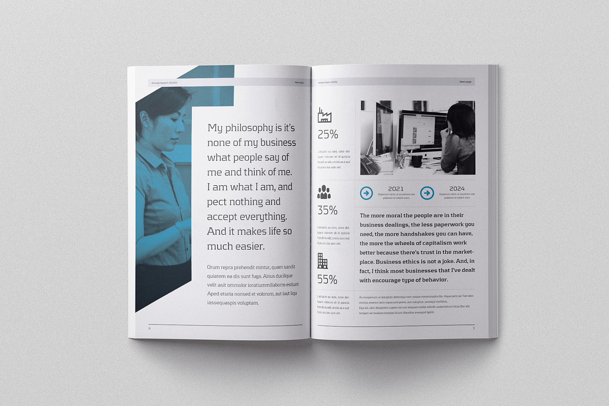 Annual Report 16 Pages, a Brochure Template by Brochure-Market (Photo 4 of 10)